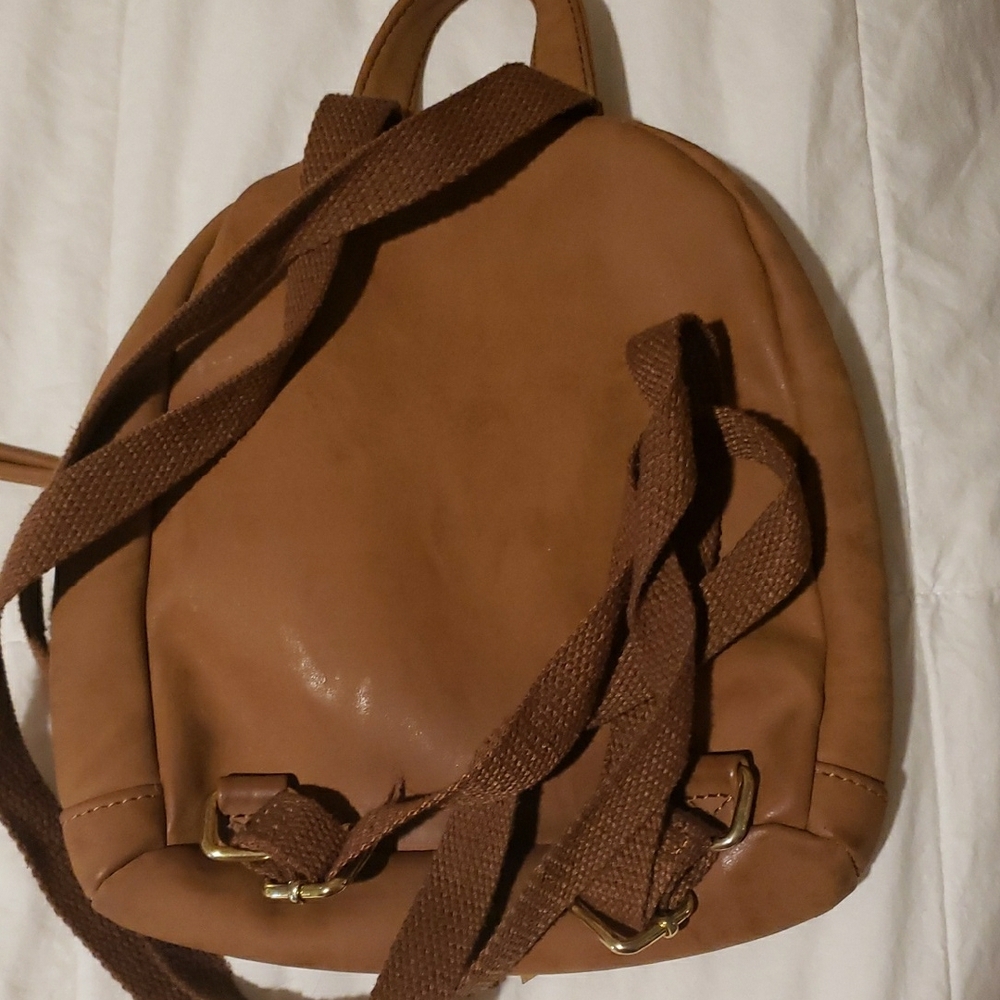 G by Guess Tan Backpack with Fringe - Picture 3 of 3